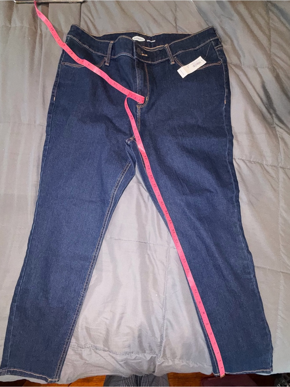 NWT Old Navy Super Skinny Dark Wash Jeans Size 12 Short - Picture 4 of 9